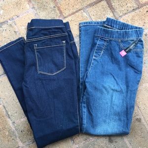faded glory stretch jeans elastic waist